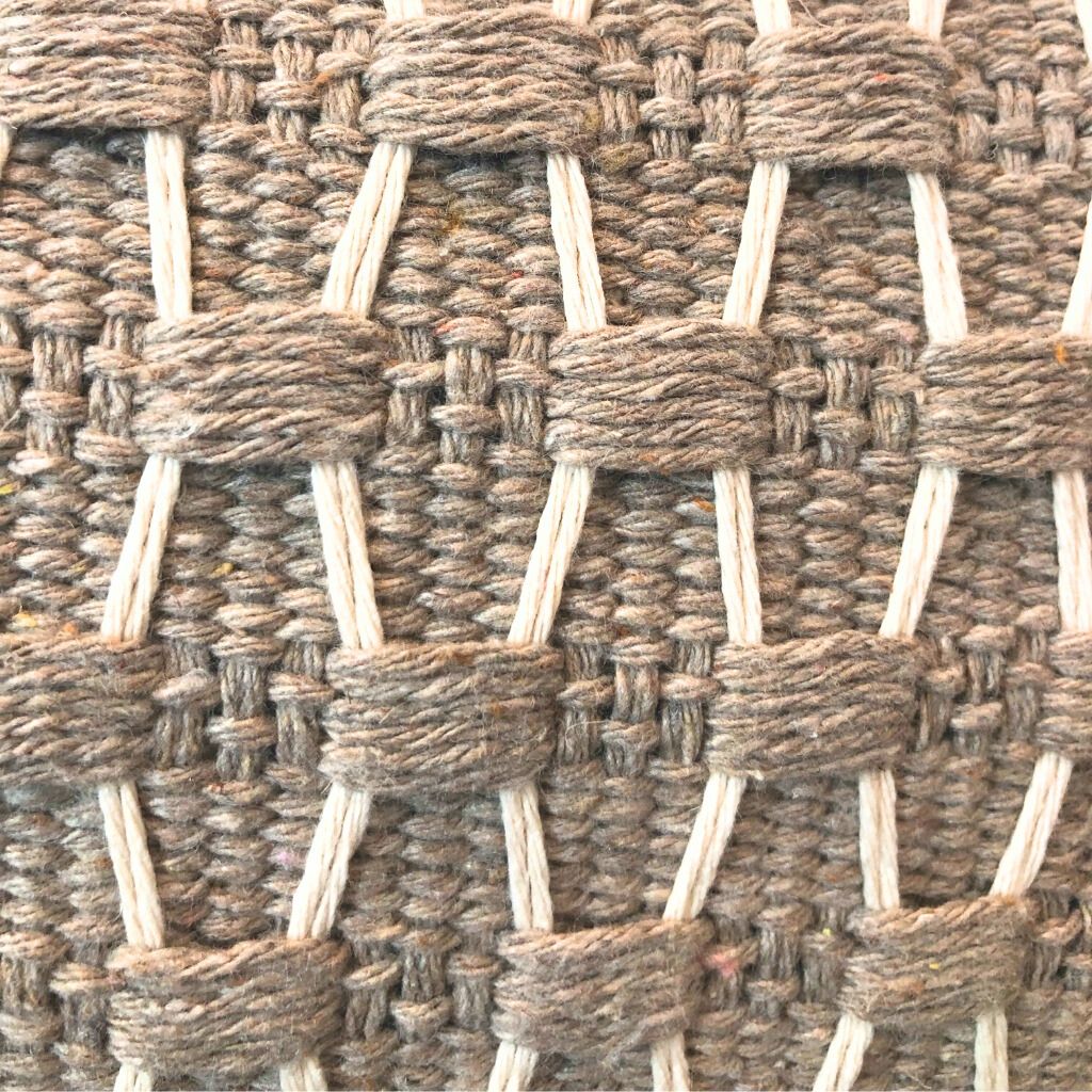 Taupe Textured Woven Throw Pillow Cover