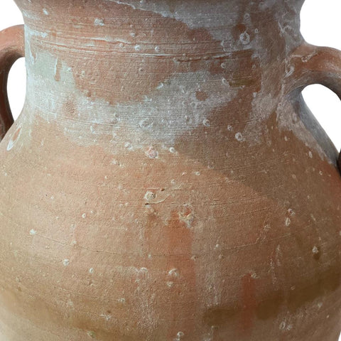 Image of Terracotta Double-Handles Rustic Handcrafted Vase