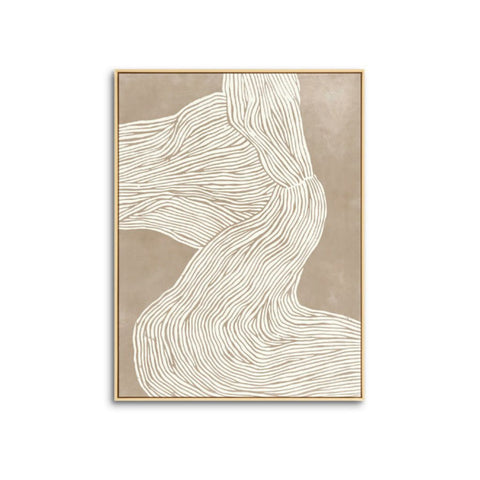 Image of The Abstract Lines Canvas Framed Print