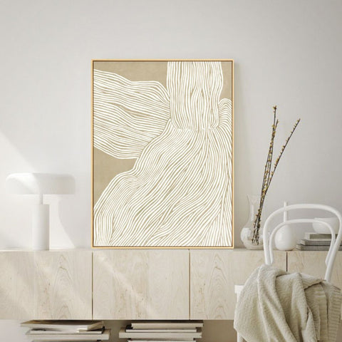 Image of The Lines Canvas Framed Print