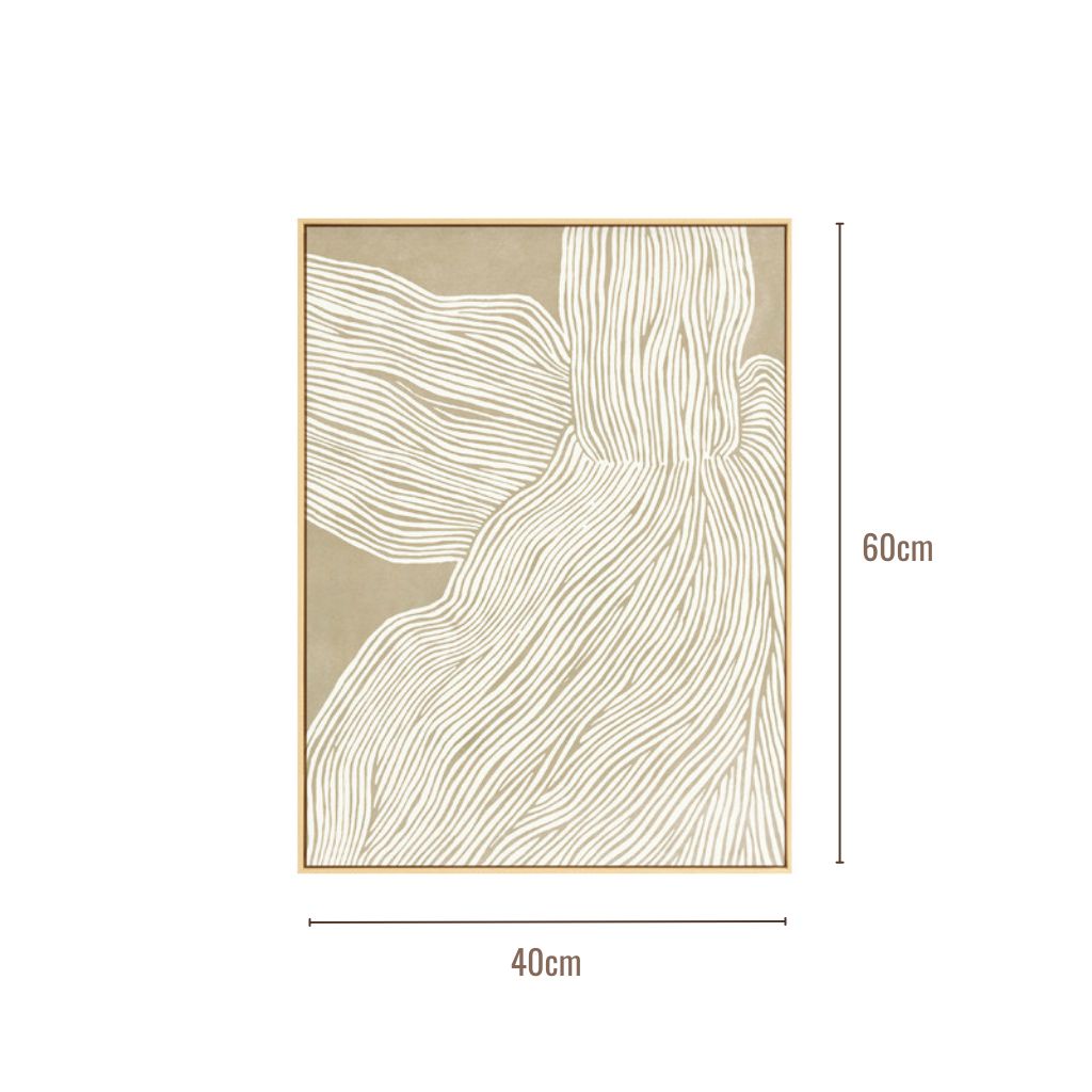 The Lines Canvas Framed Print