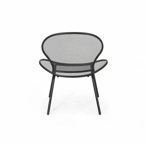 Image of Tristian Modern Outdoor Iron Club Chair (Set of 2)