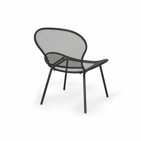 Image of Tristian Modern Outdoor Iron Club Chair (Set of 2)