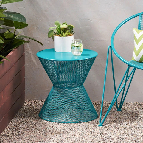 Image of Tristian Modern Outdoor Iron Side Table