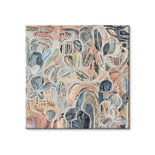 Tropical Sanctuary Abstract Wall Art Framed Print