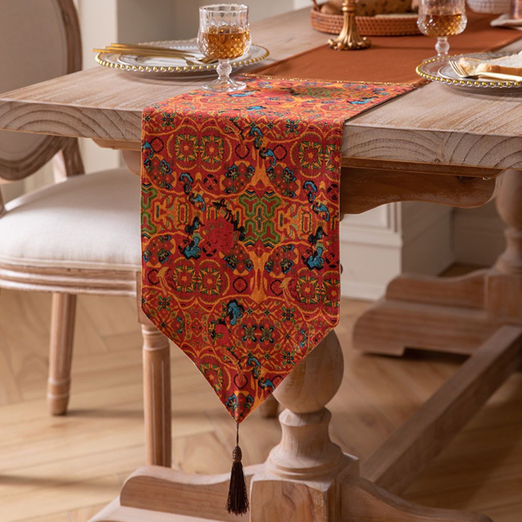 Vibrant Ethnic Bohemian Table Runner