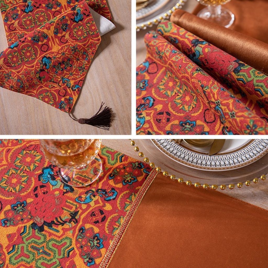 Vibrant Ethnic Bohemian Table Runner