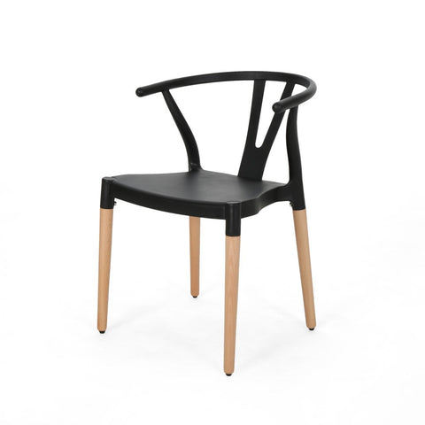 Image of Victoria Modern Dining Chair with Beech Wood Legs (Set of 2)