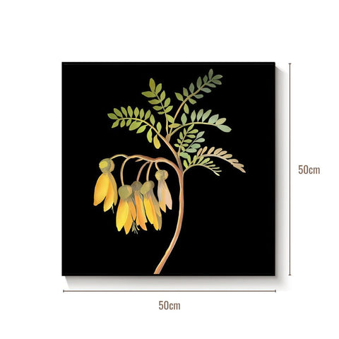 Image of Vintage Bamboo and Kowhai Framed Print (Set of 2)