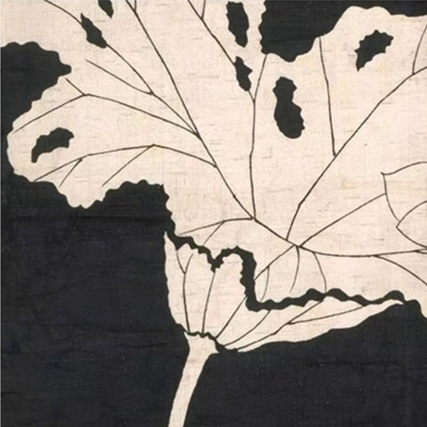Image of Vintage Black and White Lotus Framed Print