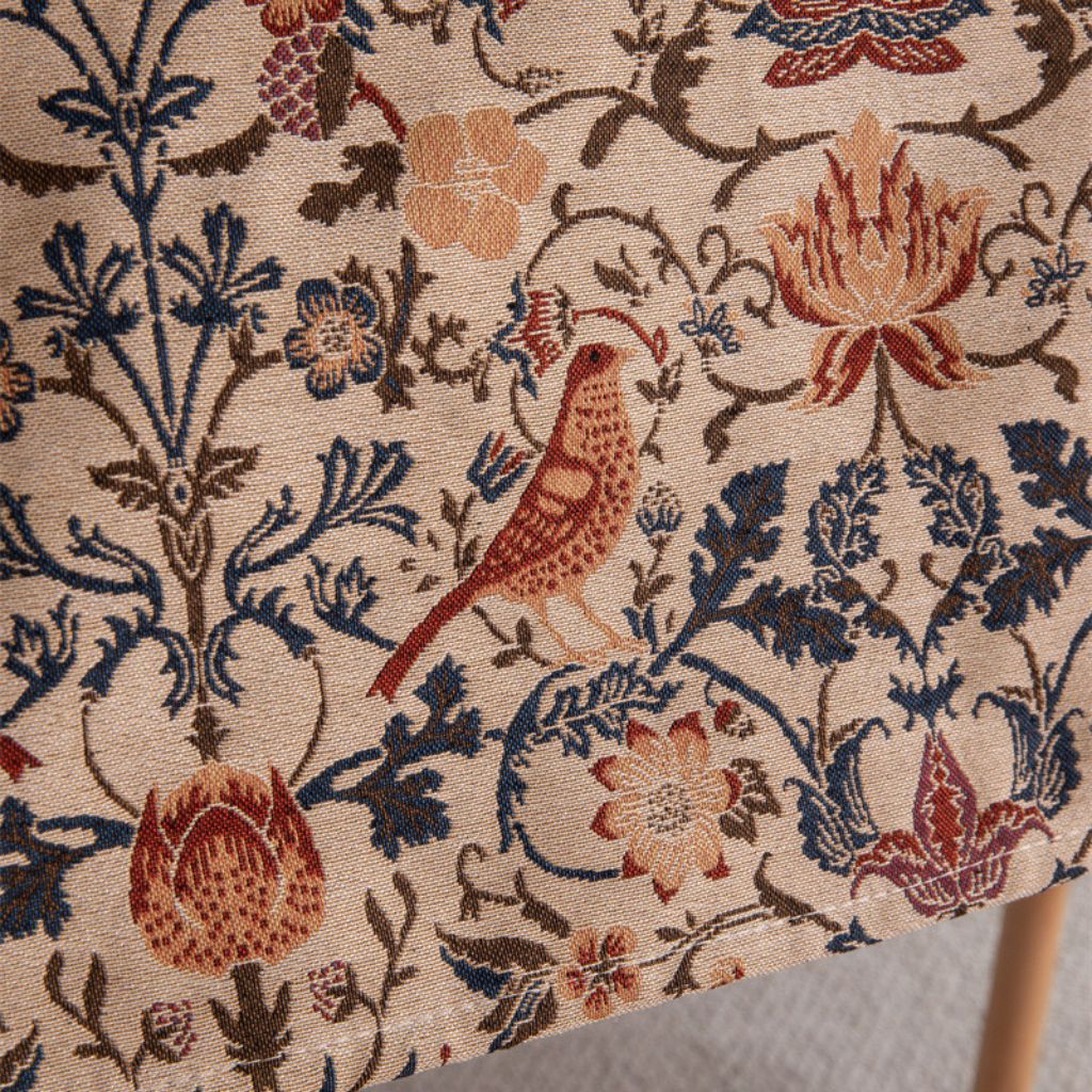 Vintage Floral Whispering Garden Jacquard Tablecloth