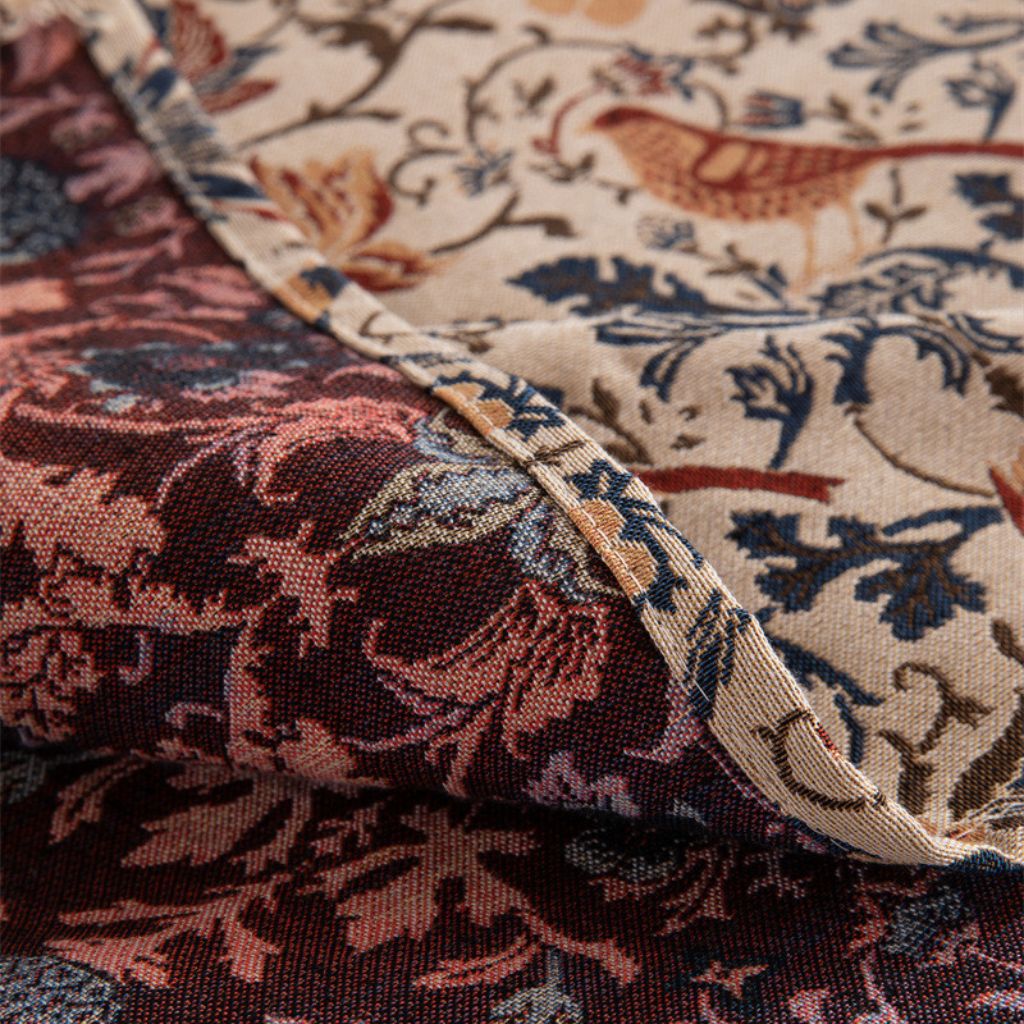 Vintage Floral Whispering Garden Jacquard Tablecloth