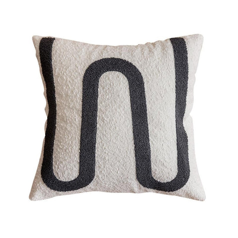 Image of W Boucle Throw Pillow Cover