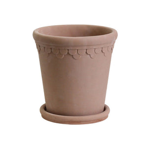 Weathered Brown Roman Concrete Planter Pot
