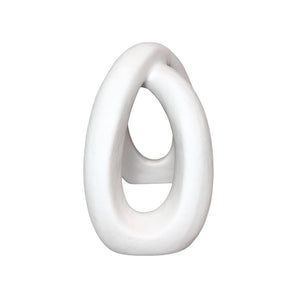 White Abstract Arch Ceramic Sculpture
