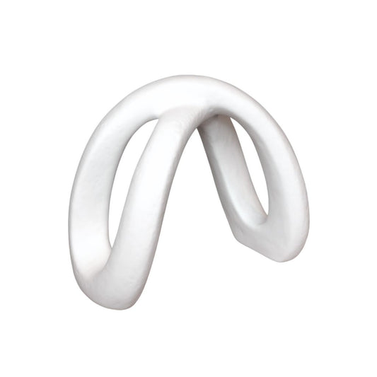 White Abstract Arch Ceramic Sculpture