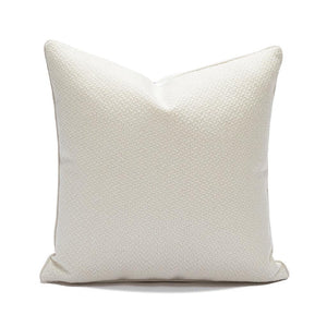 White Woven Textured Throw Pillow Cover