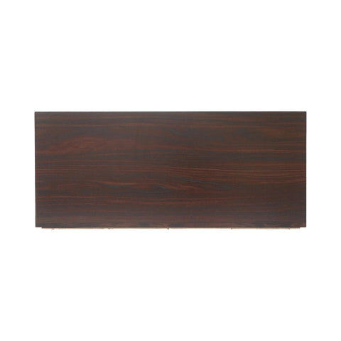 Image of Willson Modern 3-Shelf Walnut Finished Faux Wood Cabinet