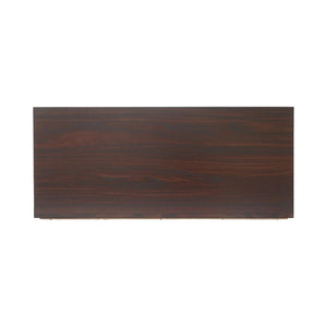 Willson Modern 3-Shelf Walnut Finished Faux Wood Cabinet