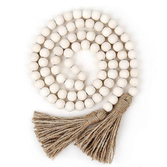 Wood Beaded Garland (84 Beads)