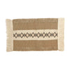 Woven Cotton and Jute Fringe Placemats (Set of 2)
