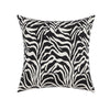 Zebra Stripes with Silver Threads Throw Pillow Cover