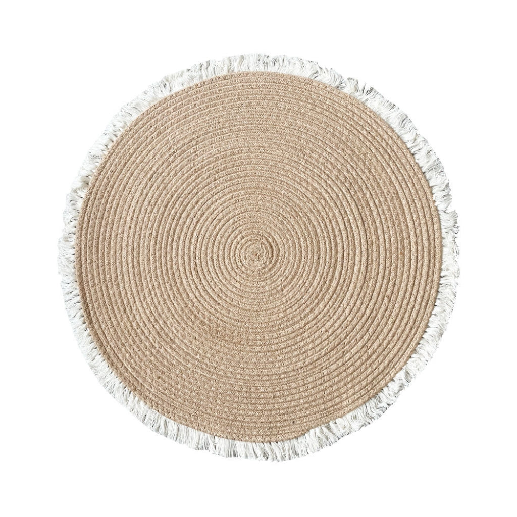 Natural Round Cotton Rope Rug – Furny Matter