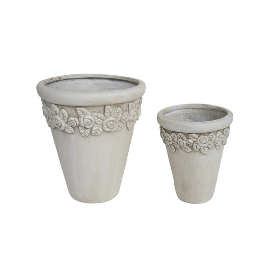 Amidala Outdoor Garden Planter Pots (Set of 2)