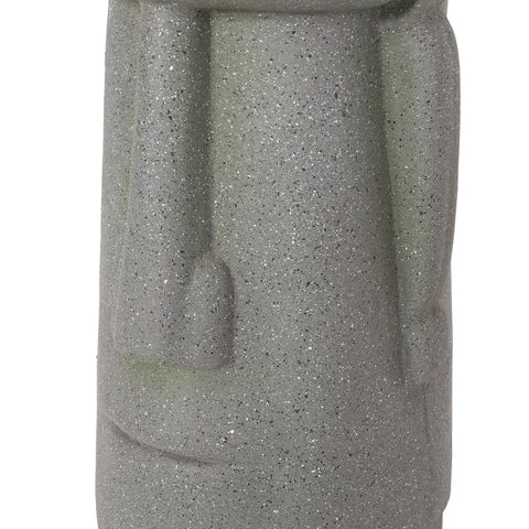 Image of Harrod Outdoor Easter Island Statue Decorative Planter, Stone Gray