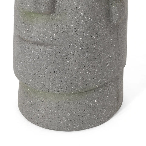 Image of Harrod Outdoor Easter Island Statue Decorative Planter, Stone Gray